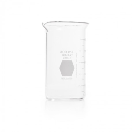 Vaso de Precipitado. Berzelius, Con Vertedero, Forma Alta, Graduado 300 Ml