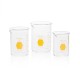 Vaso de Precipitado,Regular, Forma Baja Decorado En Amarillo Graduado 50 Ml