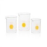 Vaso de Precipitado,Regular, Forma Baja Decorado En Amarillo Graduado 50 Ml