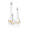 Matraz Vol."A", Tapón Vidrio Decorado Amarillo 500 Ml