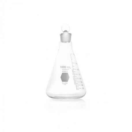 Matraz Erlenmeyer C/ Tapón Vidrio 1000 Ml