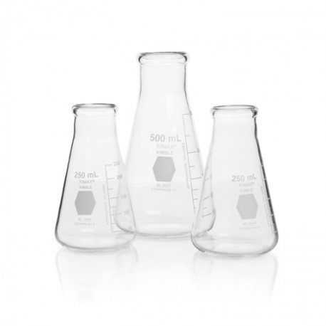 Matraz Erlenmeyer Boca Ancha Graduado 125 Ml