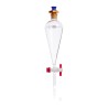 Embudo Separación Squibb, Forma Pera, Tapón Plástico (Pe),  Llave Ptfe 500 Ml