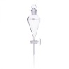 Embudo De Separación Squibb, Forma De Pera,Tapón Vidrio, Llave Vidrio 60 Ml